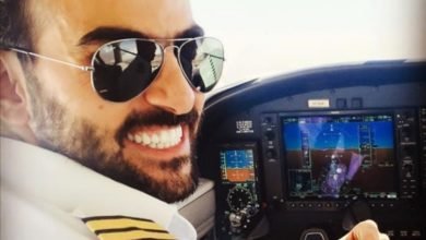 كابتن الطيران باسل طوق بطل التحليق في السماء