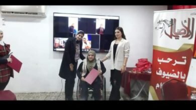 سفير السلام في الشرق الاوسط ملاك عبيدات في زيارة خاصة الى جمعية الاصايل الخيرية