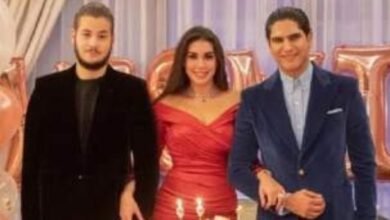 ظهور نادر لشقيق ياسمين صبري في عيد ميلادها