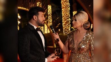 محمد الأمير يشارك في تكريم نادين نسيب نجيم كافضل ممثلة عربية لعام 2021