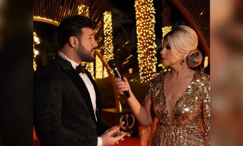 محمد الأمير يشارك في تكريم نادين نسيب نجيم كافضل ممثلة عربية لعام 2021