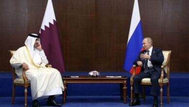 أمير قطر وبوتين يلتقيان في أستانة ويؤكدان: علاقتنا تتطور