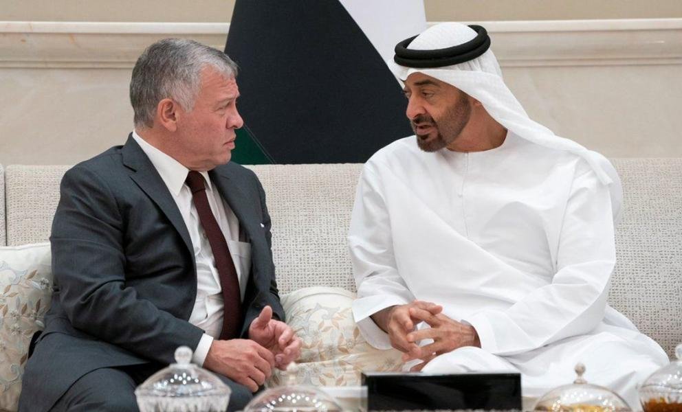 ملك الأردن يبحث مع رئيس الإمارات التعاون المشترك