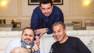 جورج وسوف رفقة منذر درويش في دبي