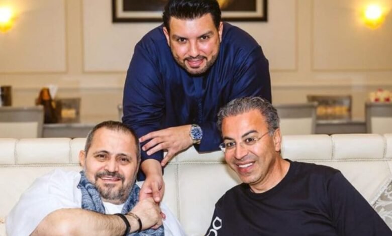 جورج وسوف رفقة منذر درويش في دبي