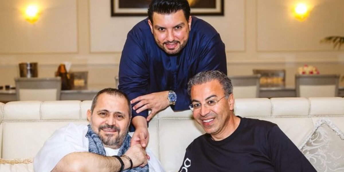 جورج وسوف رفقة منذر درويش في دبي