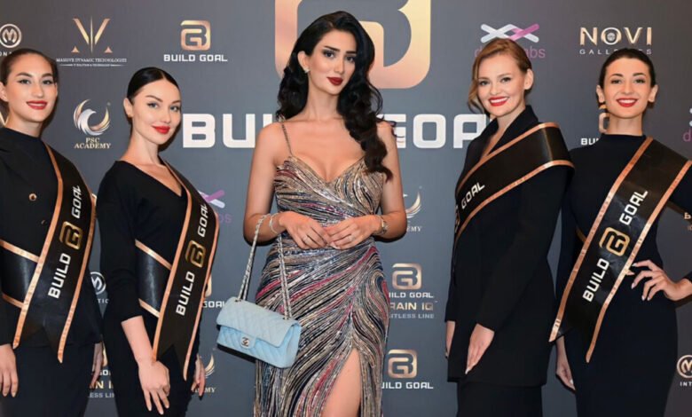 شروق شلواطي تسطع كالنجمة في حفل انطلاق شركة Build Goal العالمية بدولة الإمارات العربية المتحدة.
